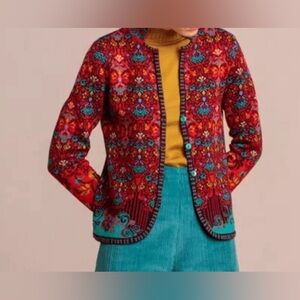 NWOT Ivko Puff sleeve Jacket 100%Wool XL